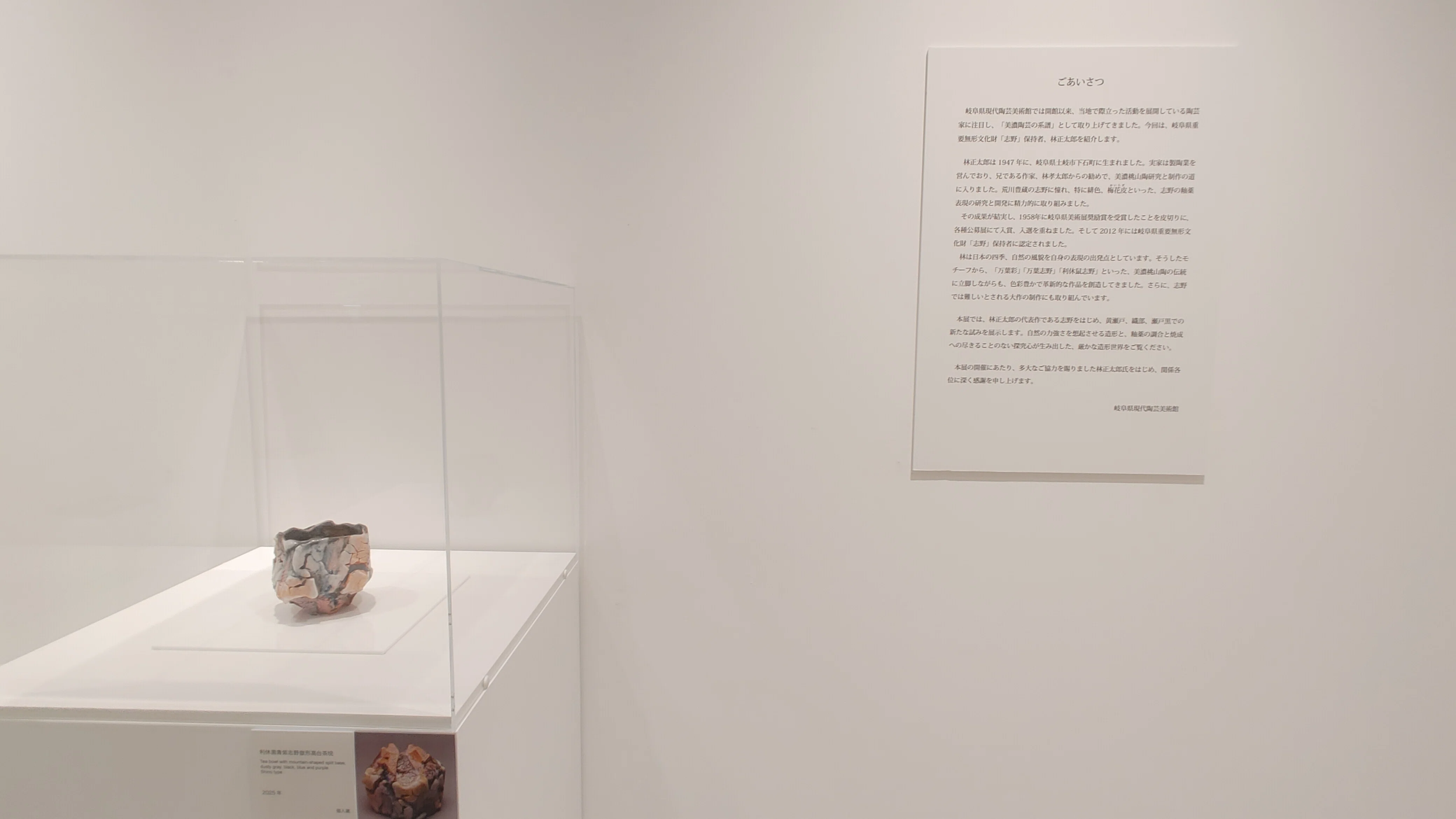 林 正太郎」展(岐阜県現代陶芸美術館)を観た。｜佐藤プリン