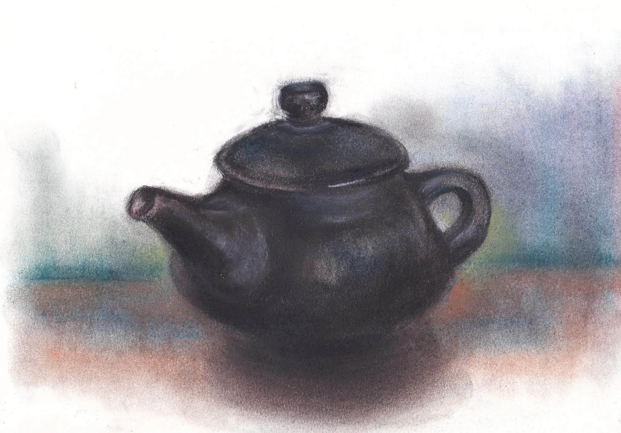 陶器の急須【スケッチ・お絵描き・絵画】｜べそかきアルルカン