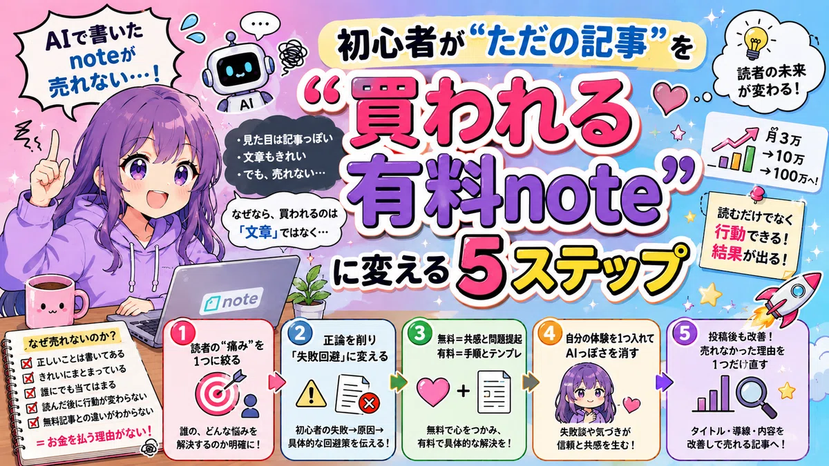 [Sad News] Why AI-written notes don't sell｜ren