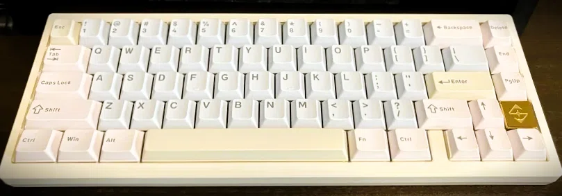 きゃめる ZEN65 Ultra White × LeleLab Gems Caramel Crystal=カワイイ｜tmo