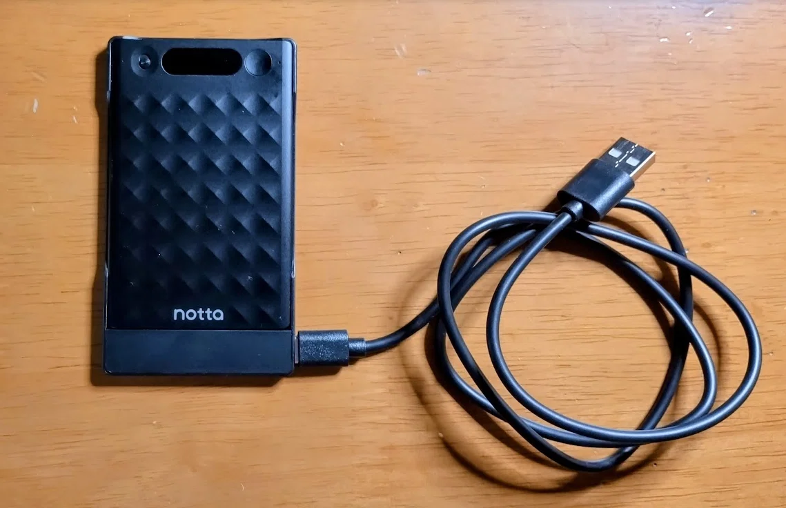 Notta Memo Type-C】 AIボイスレコーダー｜文字起こし・議事録作成で