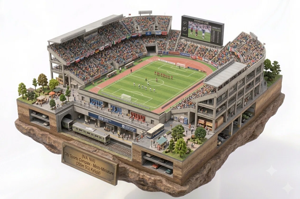 ワールドカップサッカー　ジオラマ ミニチュア化♯2 サッカー⚽️ワールドカップの対戦国｜太郎