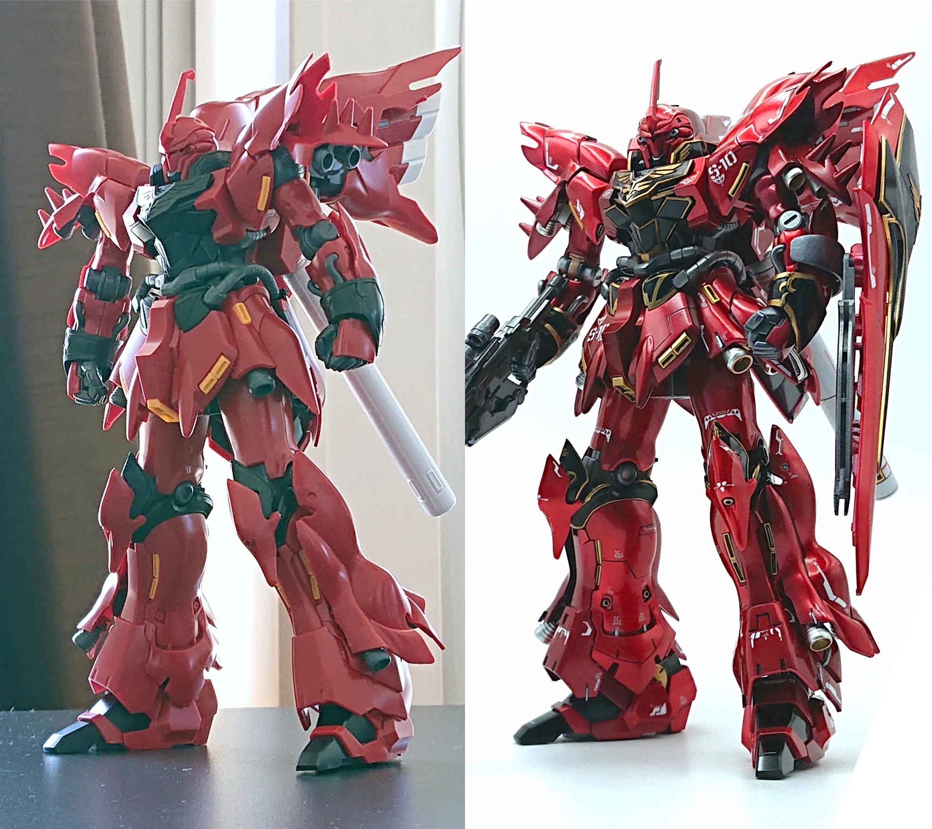 ガンプラ製作記】HGUC シナンジュをキャンディ塗装で魅せる。曲面装甲