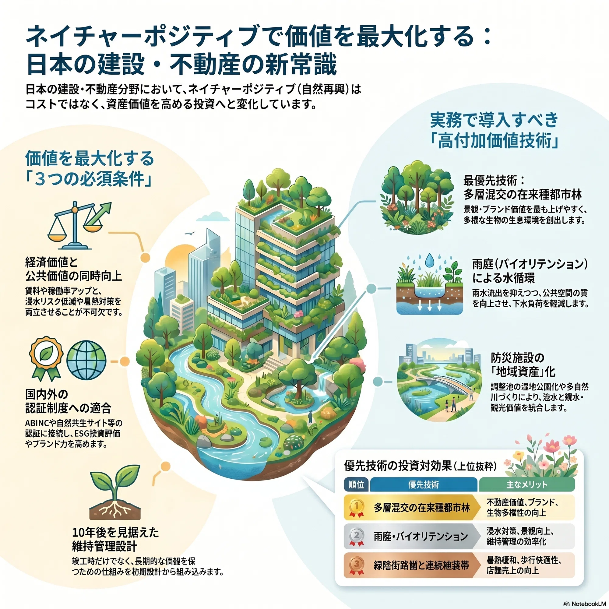 まちの価値を変える「ネイチャーポジティブ技術」｜Tetsu Hattori