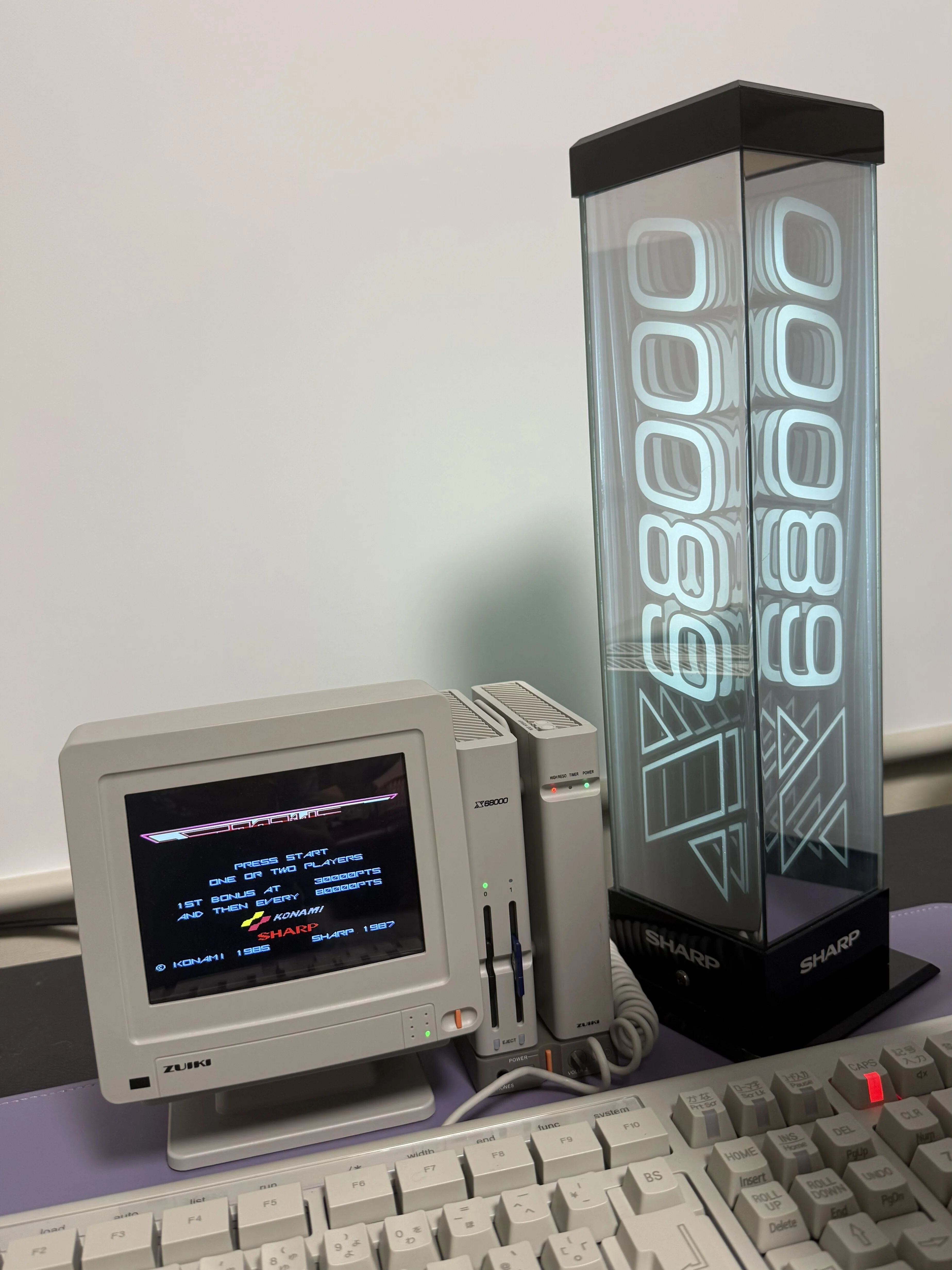 6/8はX68000の日！【その3】電飾POP点灯でお祝い！そして、「X68000 Z2