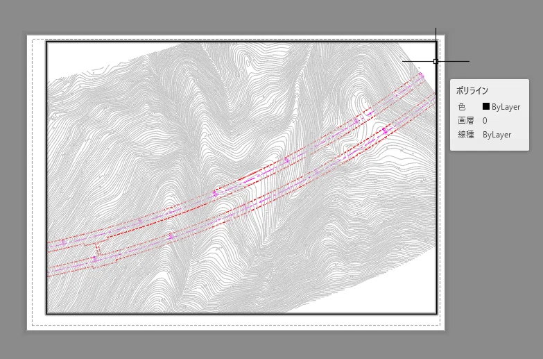 AutoCAD ビューポートに表示してる範囲、モデル空間のどこ！？ 枠ごと