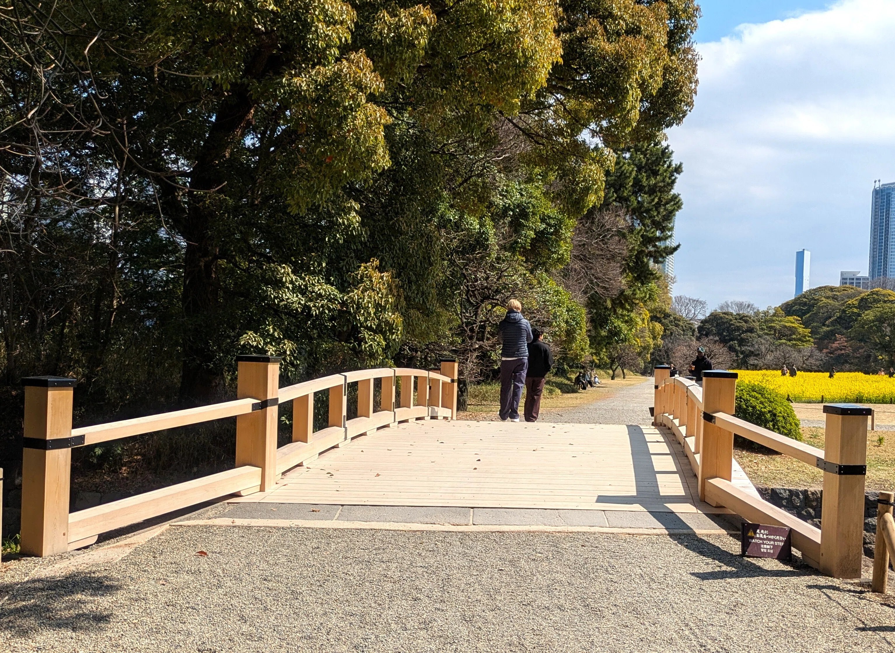 手のひら散歩 庭園編 散歩】都立文化財9庭園- 9 Gardens -春の黄色の庭園（浜離宮恩賜庭園
