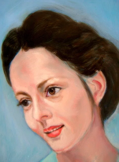 都志良三肖像画大全（70）鰐淵晴子 (1945 - ) Japan を描く。｜都志良三
