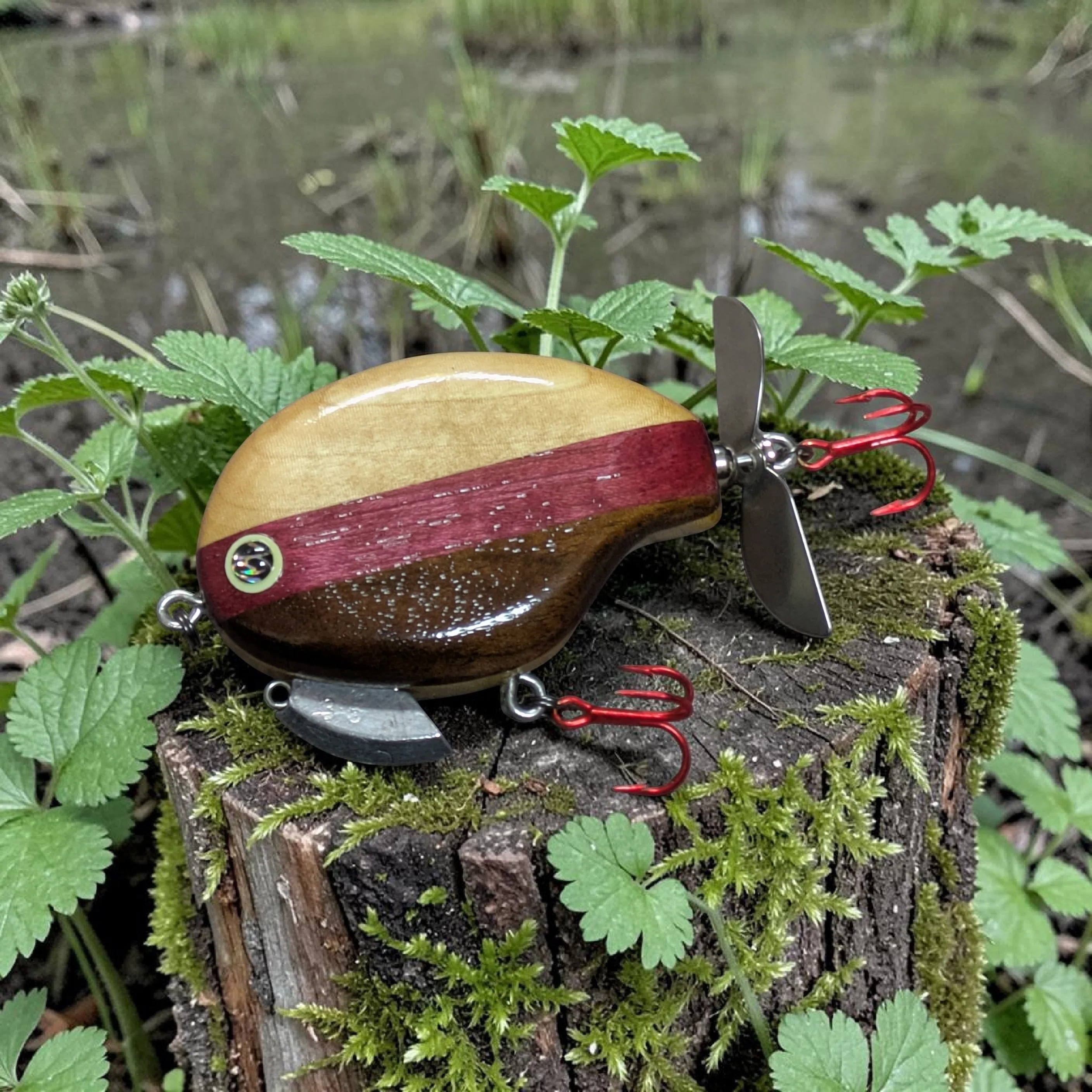 いろいろ作っています🪚天然木を使った自作ルアーにハマっております
