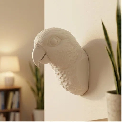 シロハラインコのルネサンス肖像画壁掛けレリーフができました！｜うち