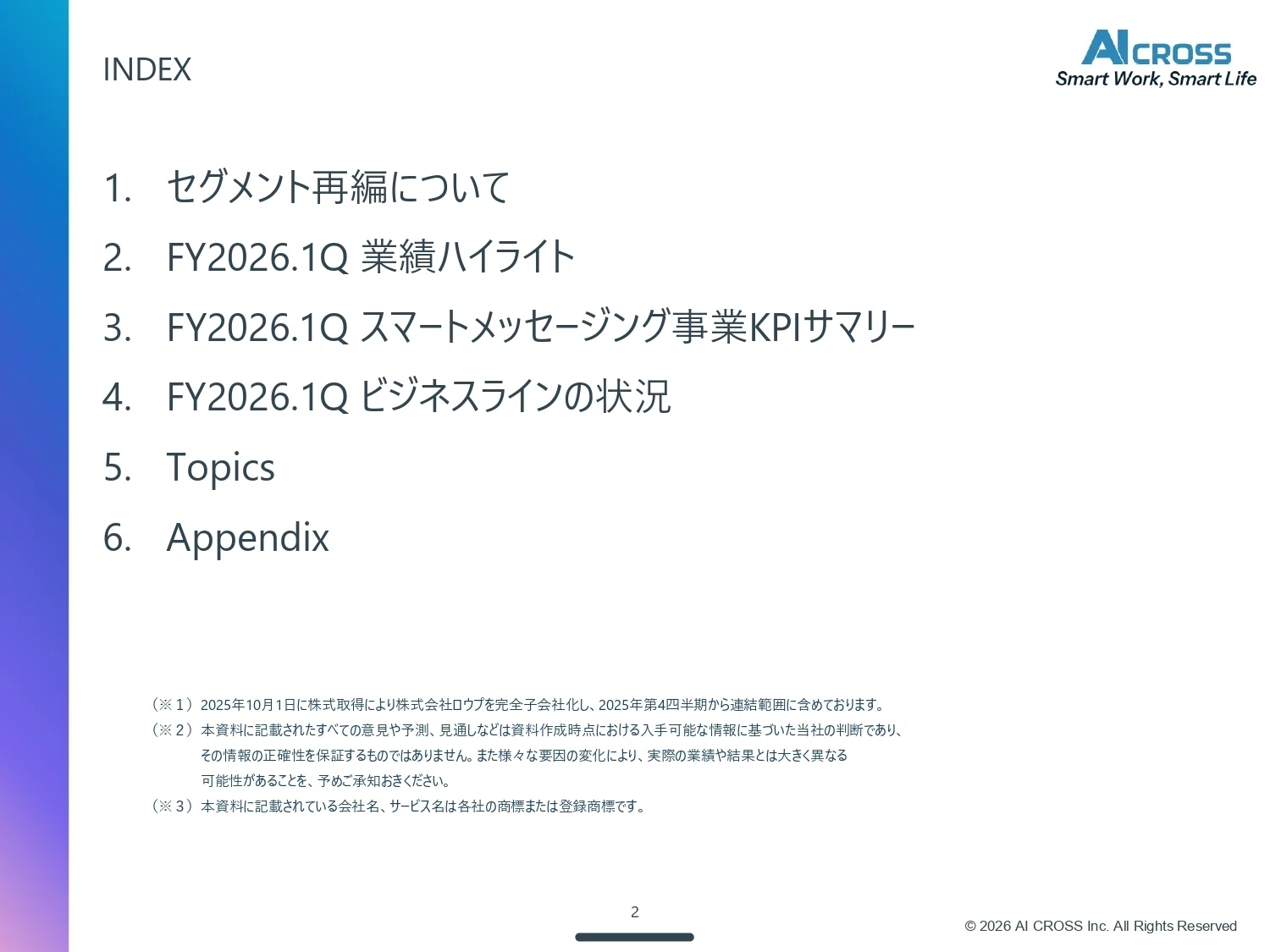 IR説明会／Q&A書き起こし】2026年6月3日(水) AI CROSS株式会社(証券