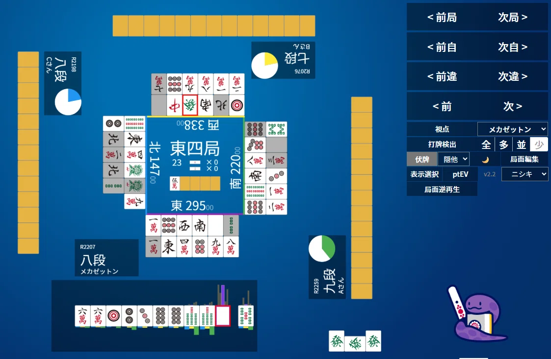 天鳳十段タッチを目指して毎日更新する麻雀note1380日(1休)｜メカZ