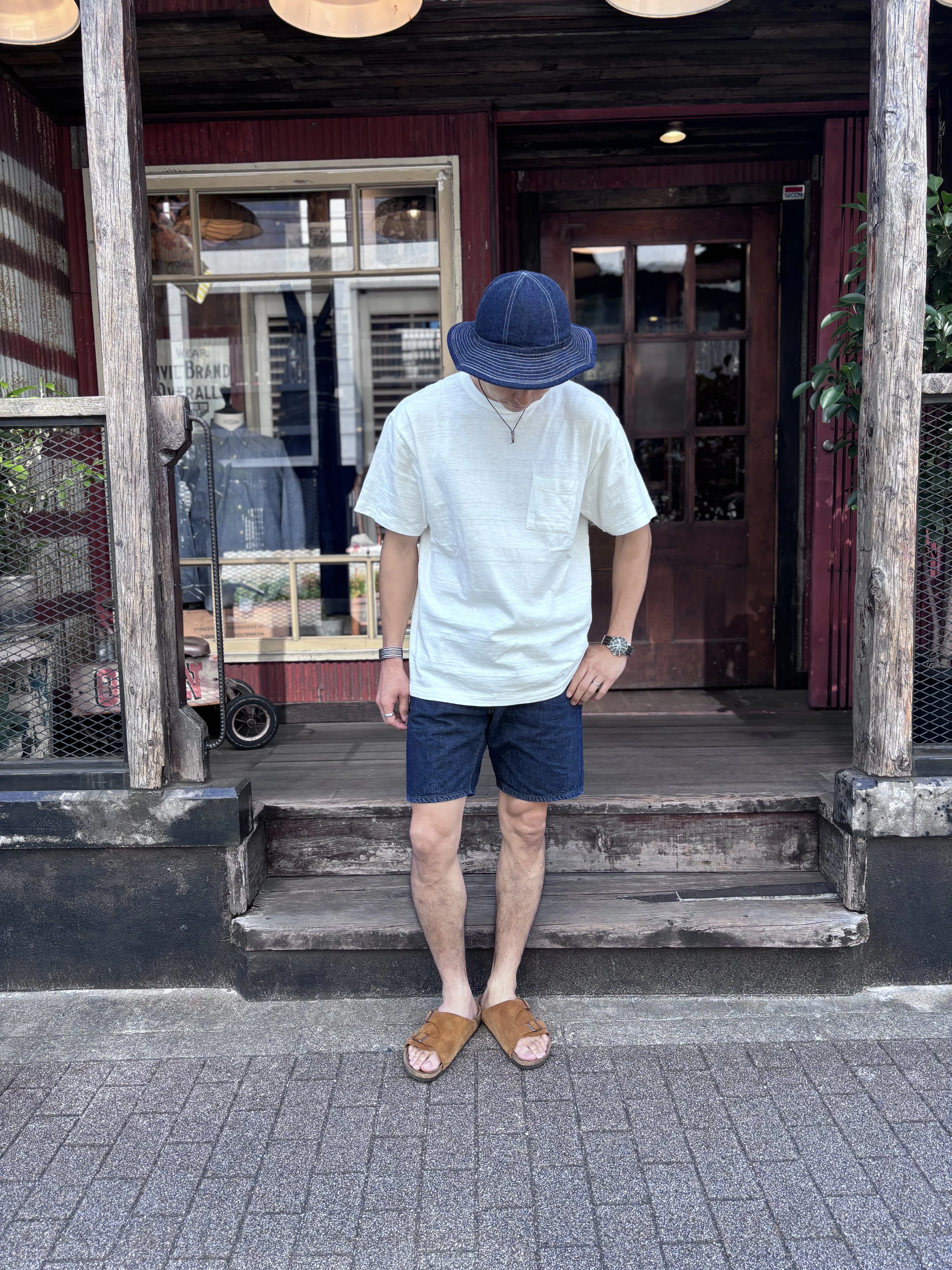 デニムで日除け｜warehousestaff