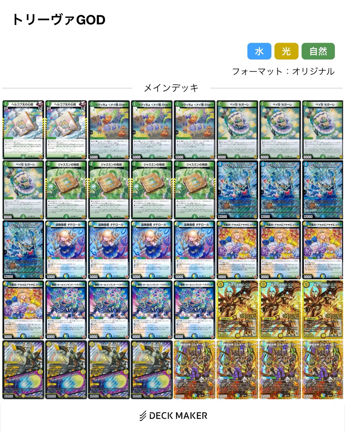cs入賞リスト】トリーヴァGODゴルギーオージャー入り｜とらこん