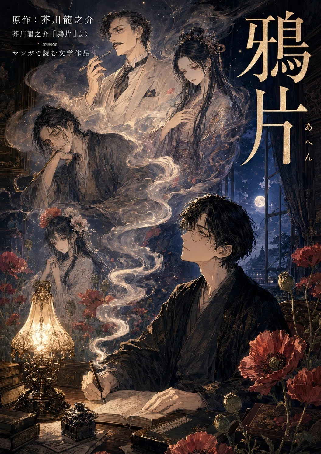 ＃芥川龍之介の絵 芥川龍之介 鴉片 マンガ化｜山田園