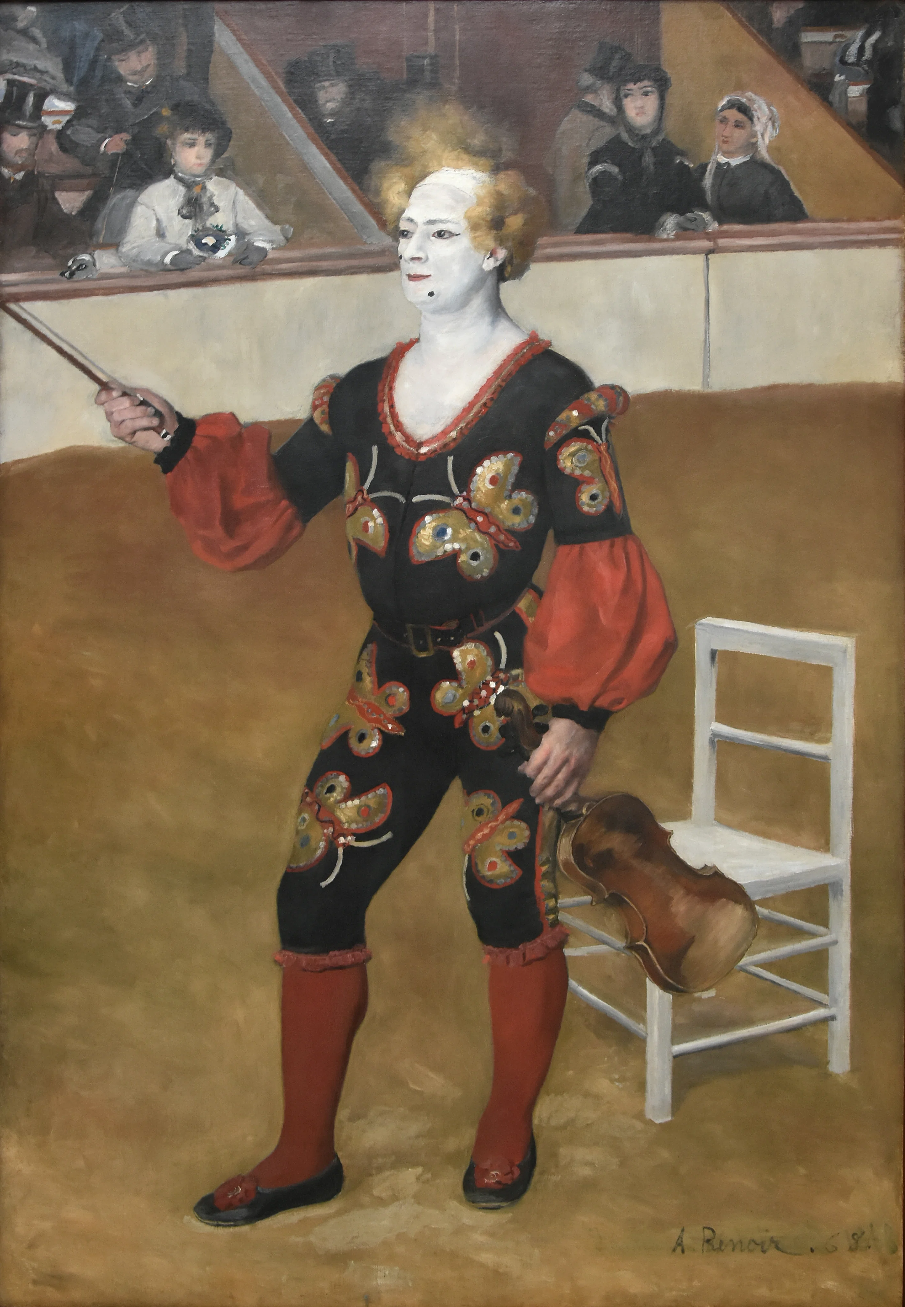 大ゴッホ展」出品作⑳ ルノワール《音楽家の道化師》1868年｜毎日投稿