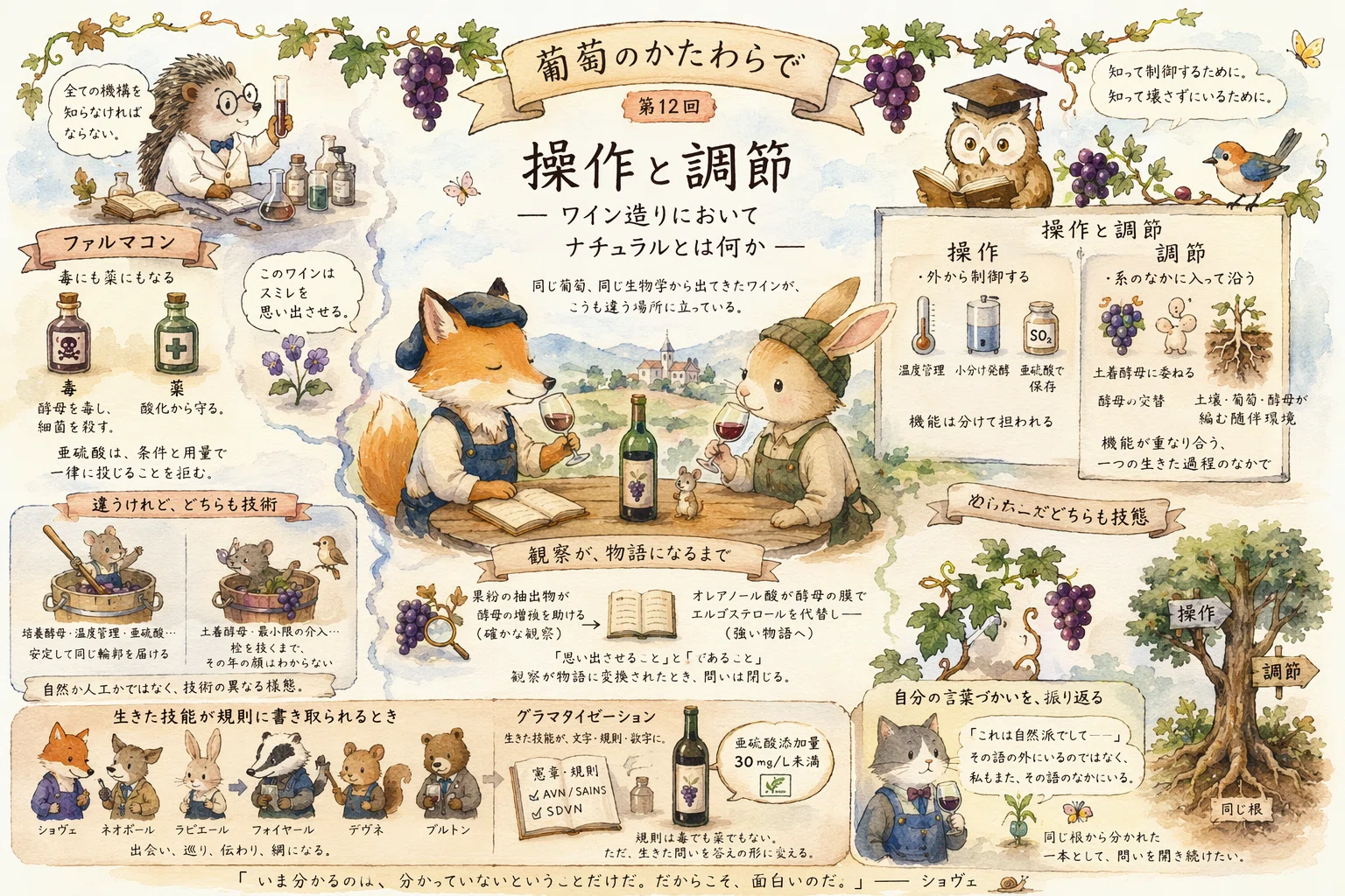 操作と調節 ── ワイン造りにおいて「ナチュラル」とはどういうことか
