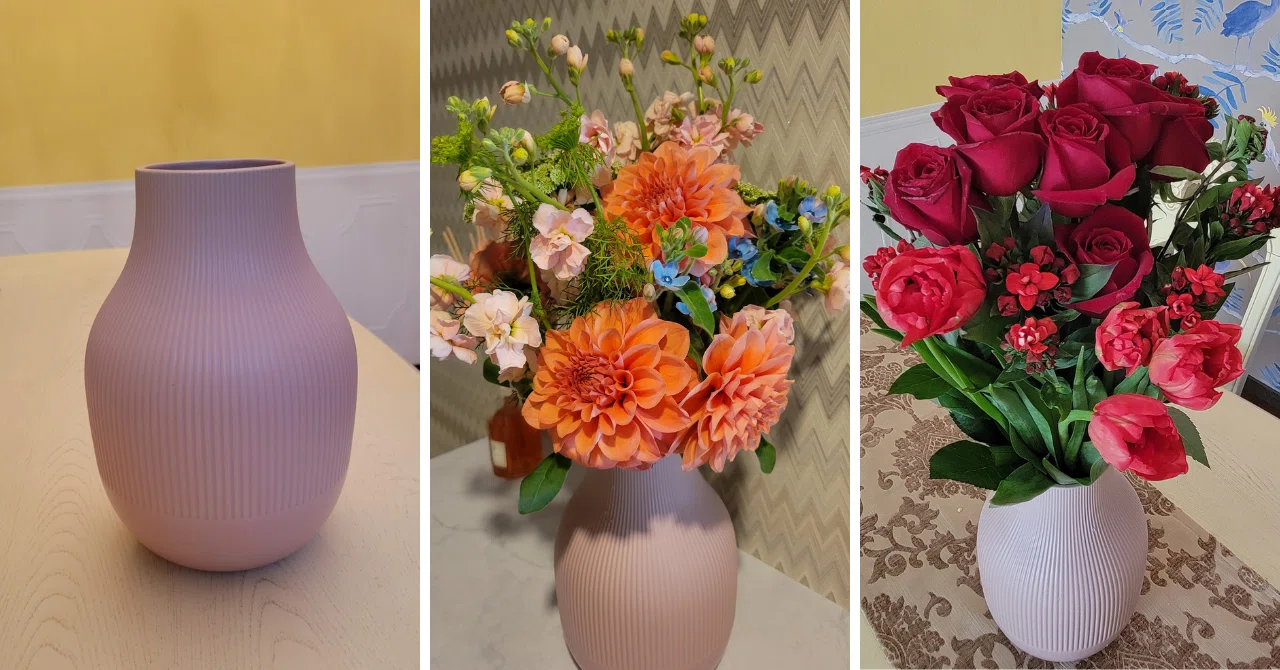 フラワーアレンジメント 背の高い 花瓶 陶器 家に花瓶があるだけで 花を