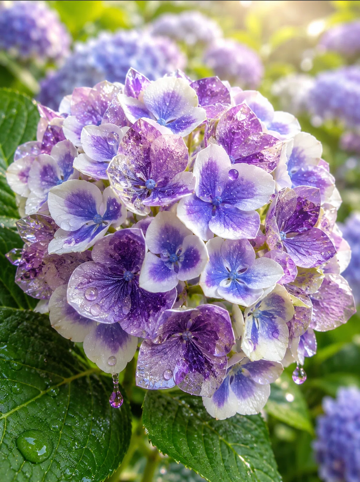 紫陽花からアメジストに？！AIの魔法で星のように煌めかせた結果