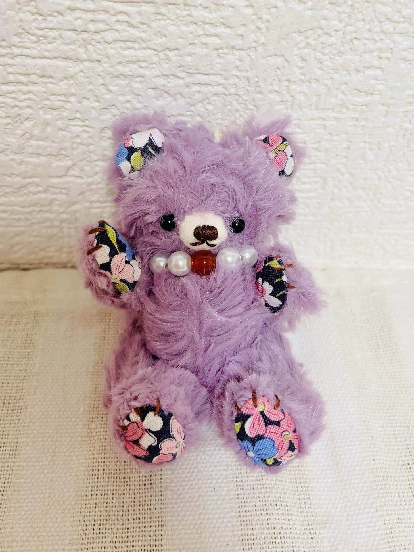 月明かりに咲く薔薇♡ローズボアのテディベア｜夢人形工場