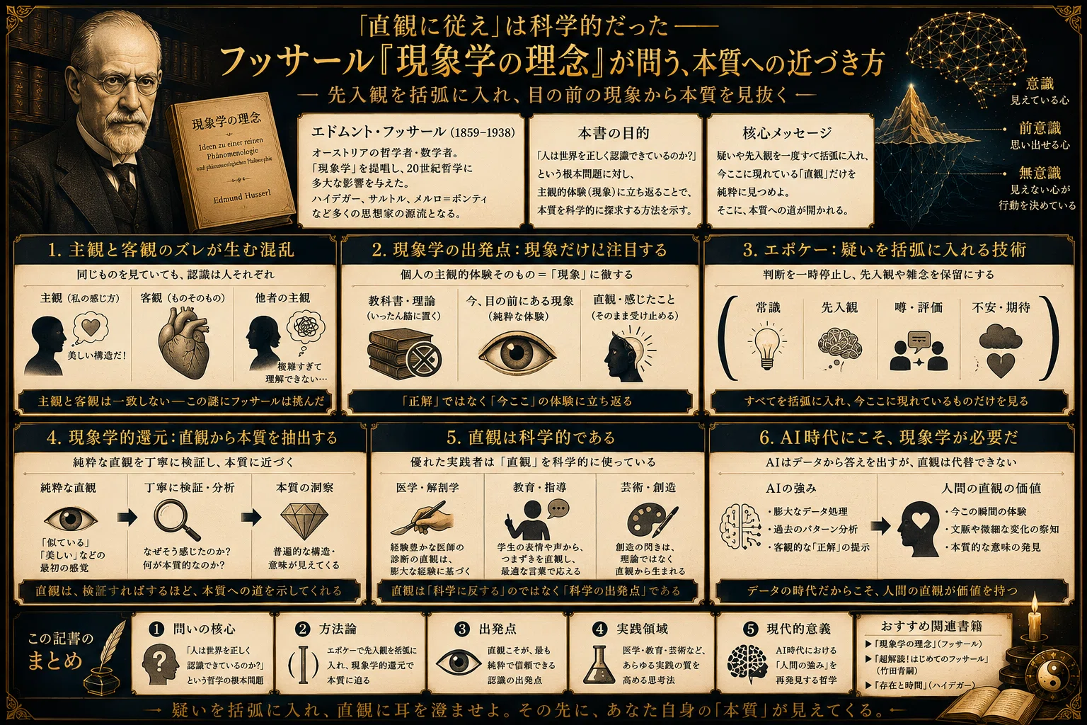 直観に従え」は科学的だった――フッサール『現象学の理念』が問う、本質