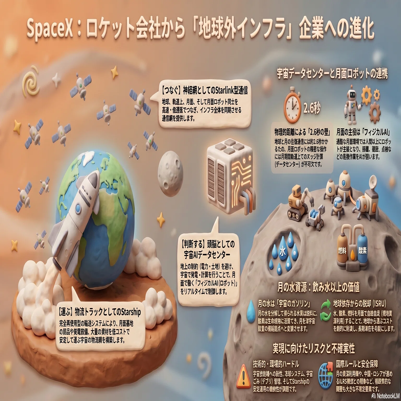 第3部：SpaceXはロケット会社で終わらない。Starship・月の水資源