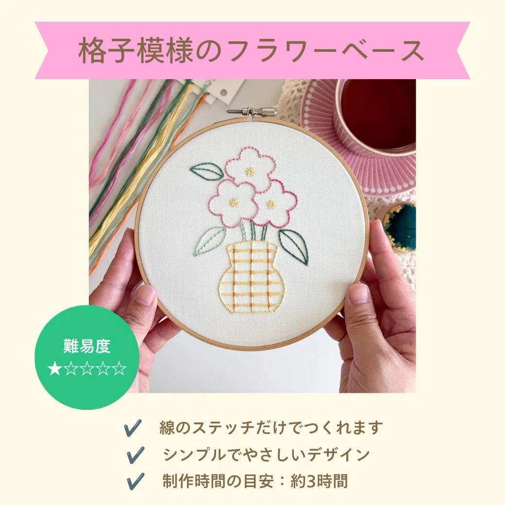 新作刺繍キット販売のお知らせ｜はなこまち/刺繍作家