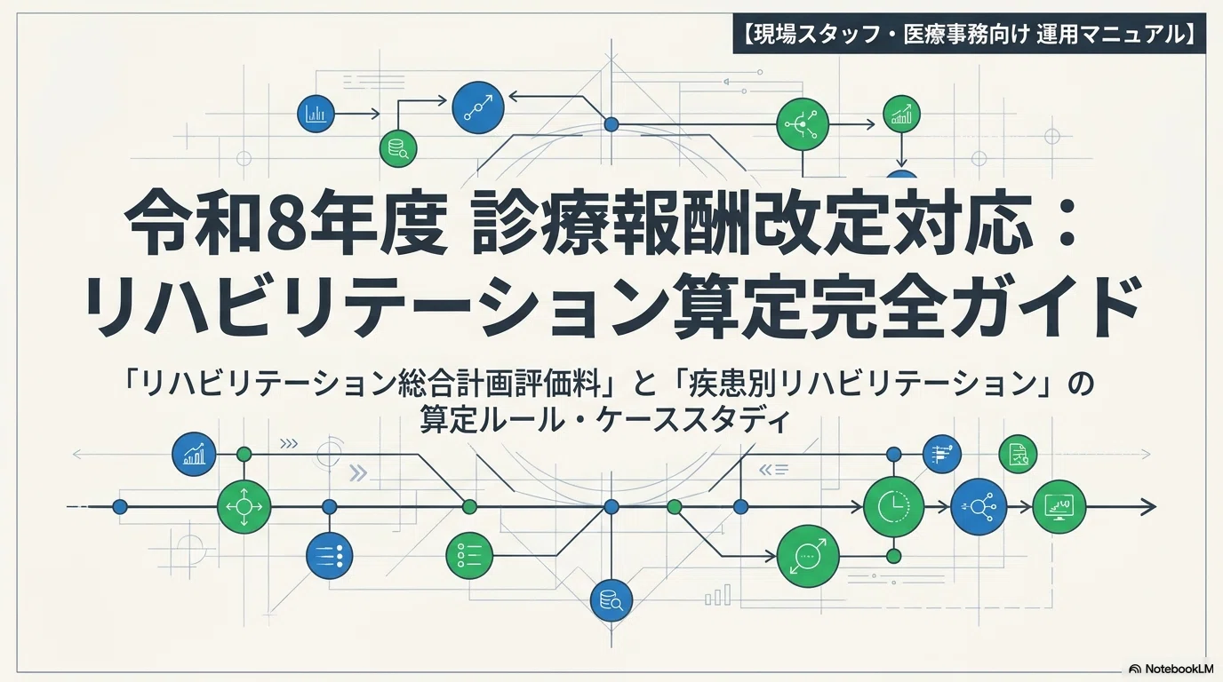令和8年度改定】もう迷わない！リハビリ総合計画評価料「1と2,イとロ