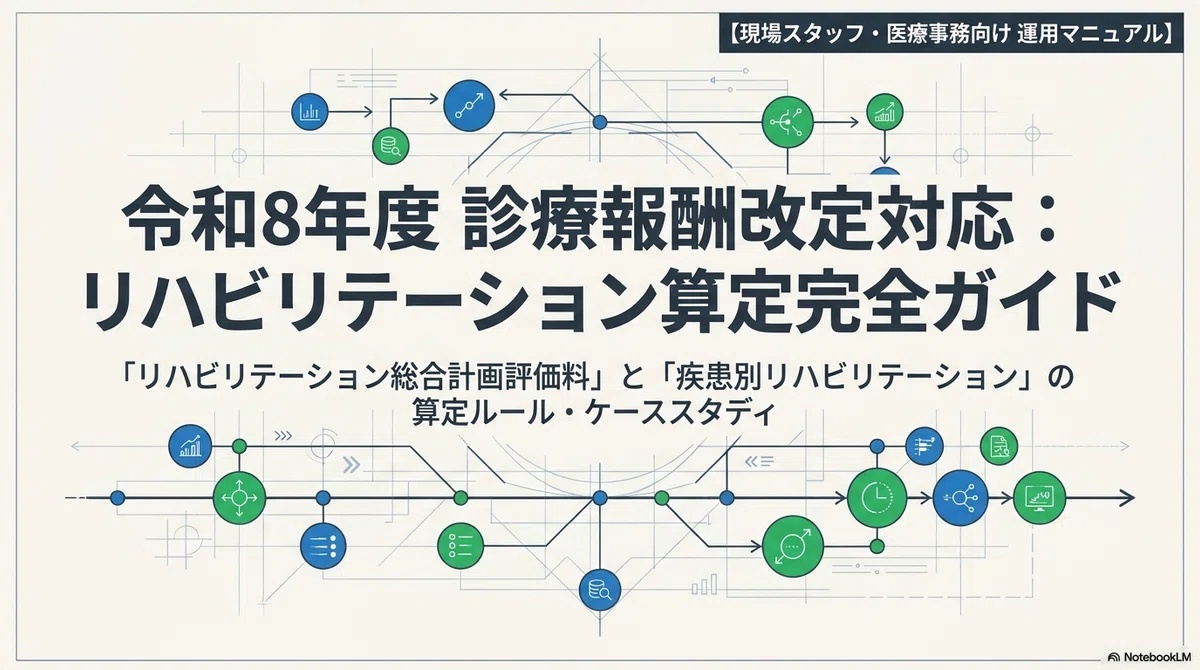 令和8年度改定】もう迷わない！リハビリ総合計画評価料「1と2,イとロ