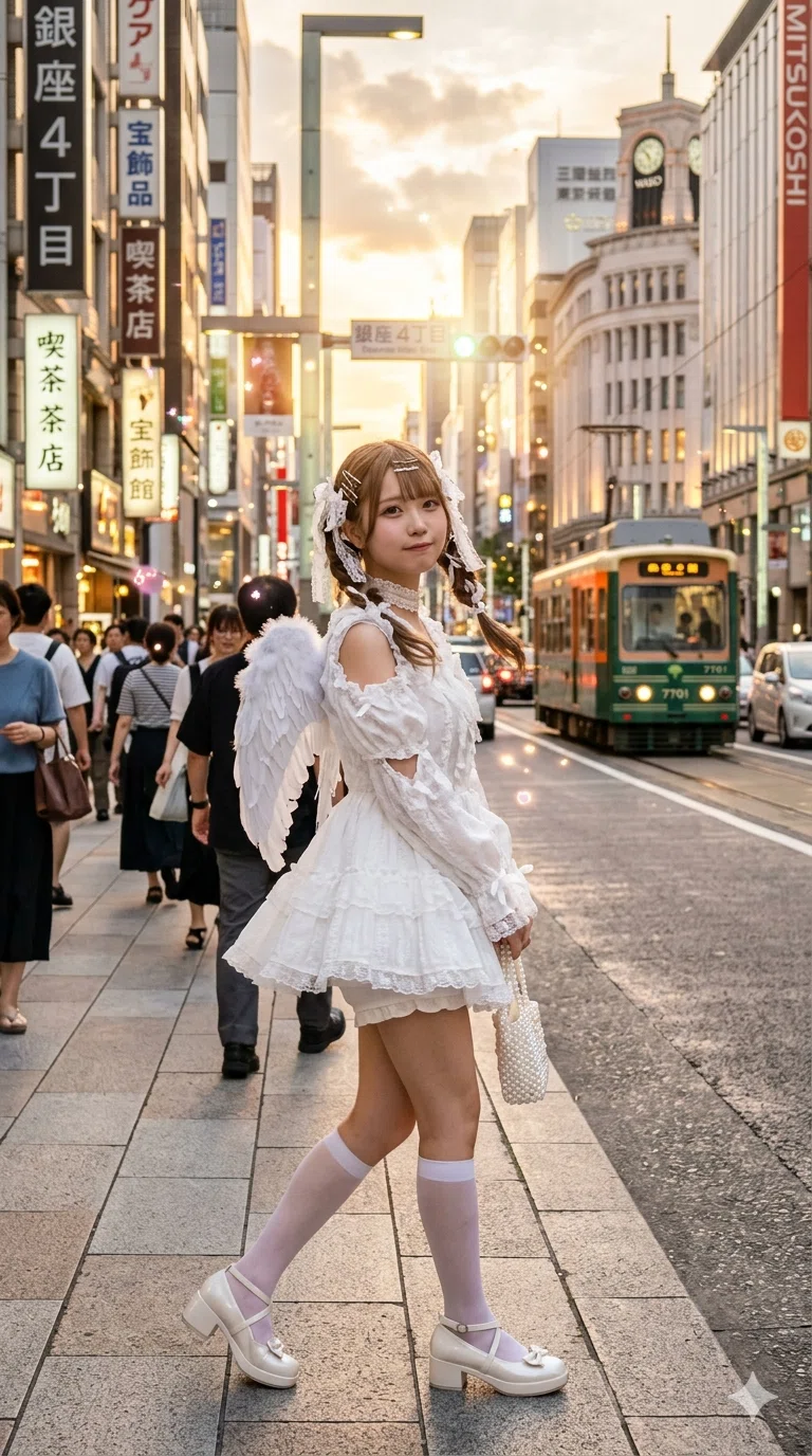 歩行者天国の日、路面電車の日|kaeruco ... ((( ∧( _ )∧