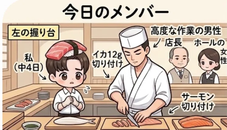 033_32日目寿司職人の道｜食品アレルギー、気を遣う！20260608 11:30