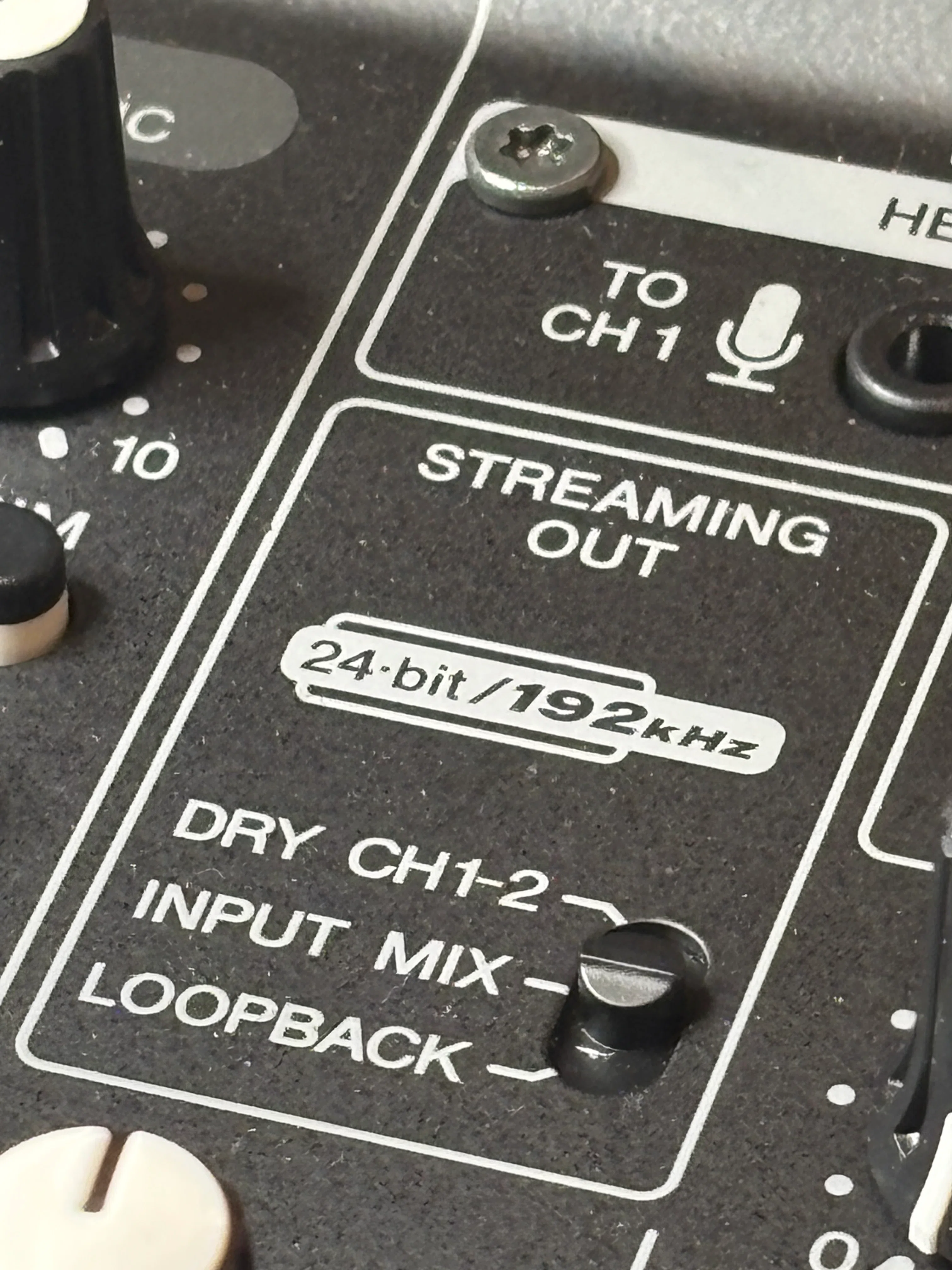 YAMAHA AG03・AG06設定完全解説】24bit/192kHzとは？DRY CH1-2・INPUT