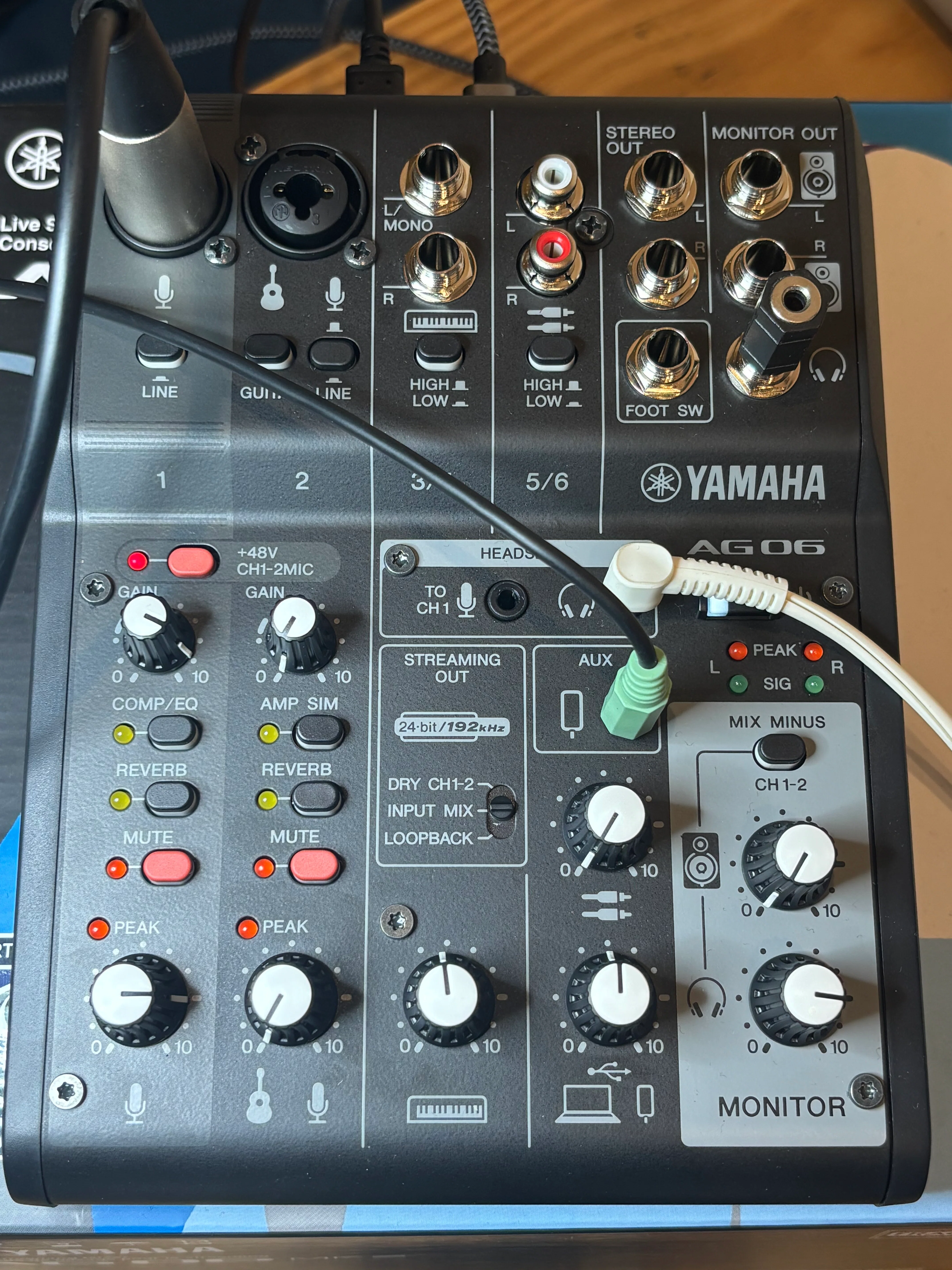 YAMAHA AG03・AG06設定完全解説】24bit/192kHzとは？DRY CH1-2・INPUT