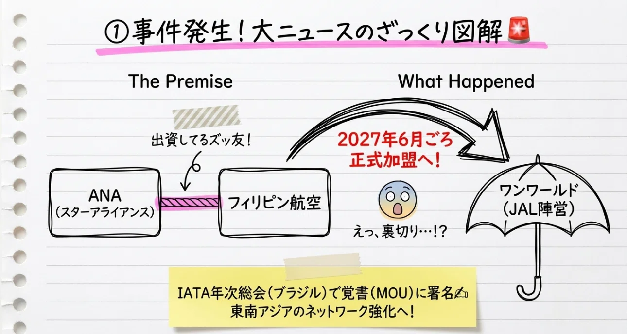 ANAが出資するフィリピン航空が、なぜJAL陣営の「ワンワールド」へ？真