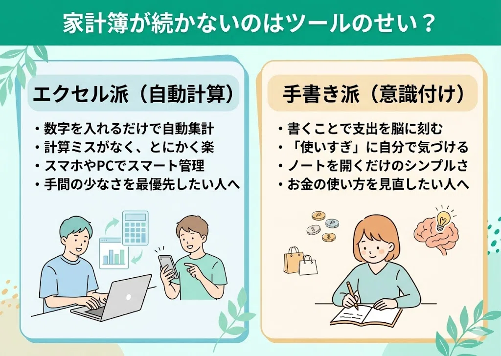 家計簿が続かないのはツールのせい？