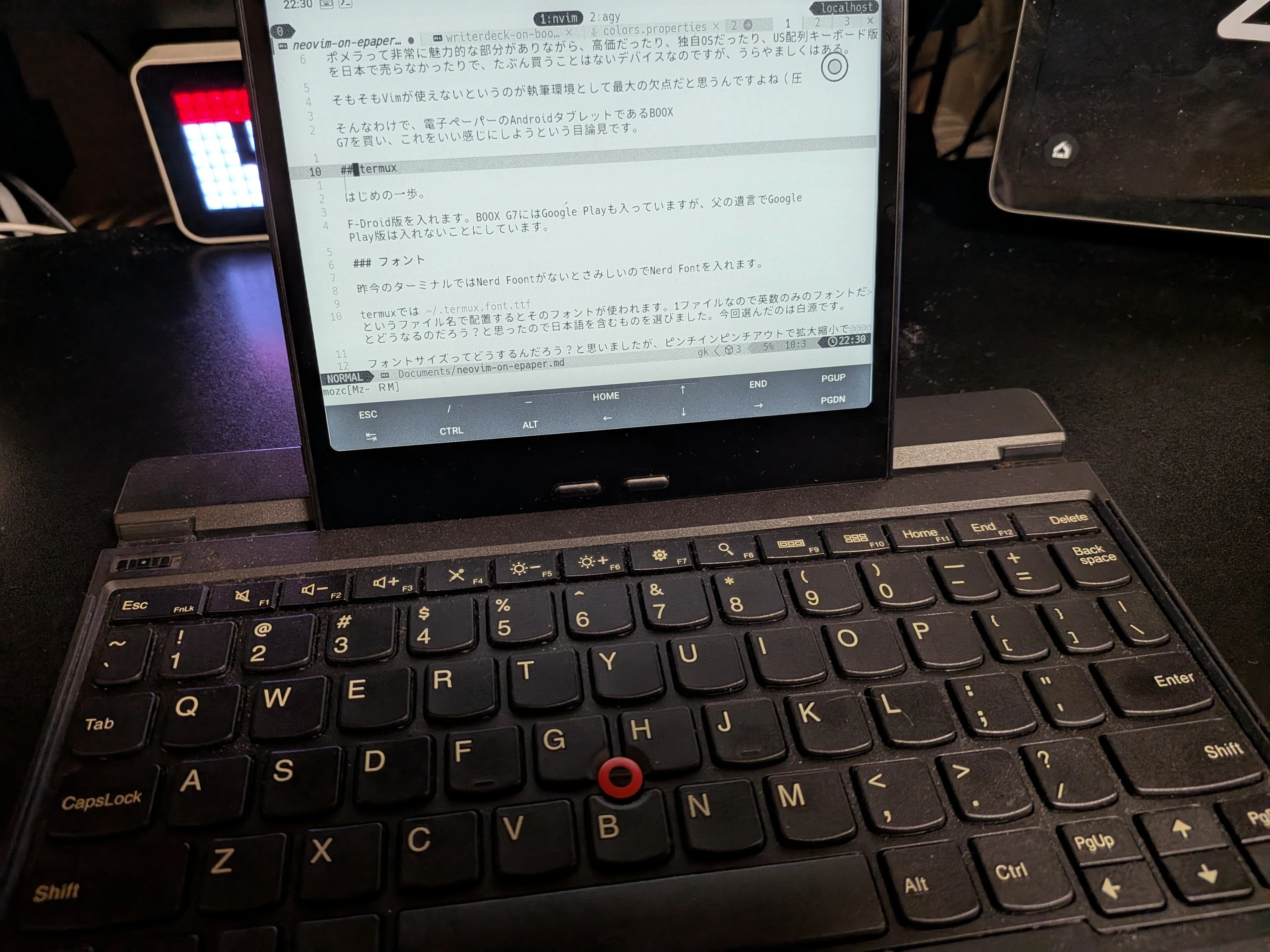 電子ペーパーのタブレットを執筆環境にする｜jhoshina