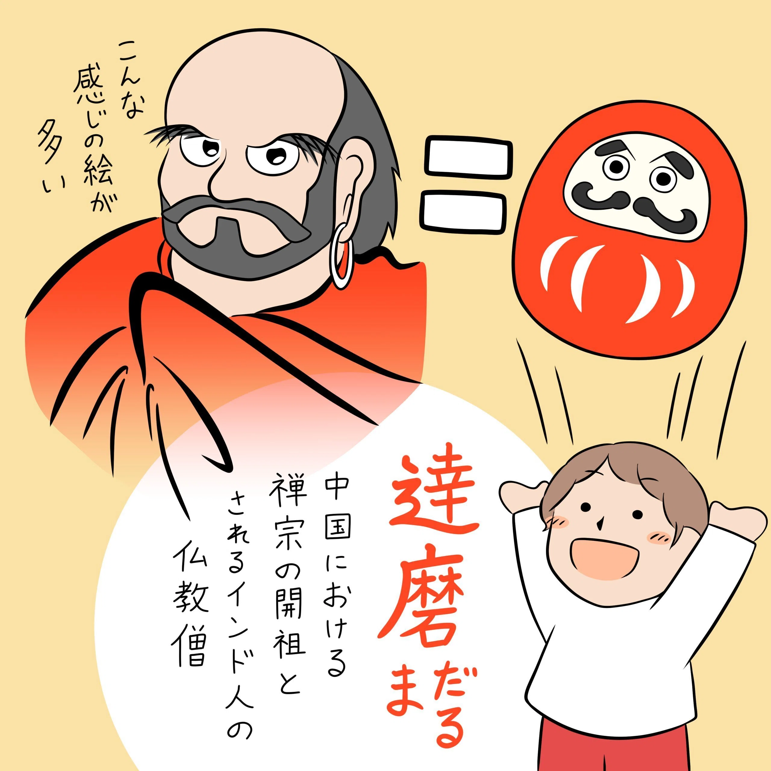 実は人の名前なんです -だるまさんこと達磨大師-｜かとうゆずか