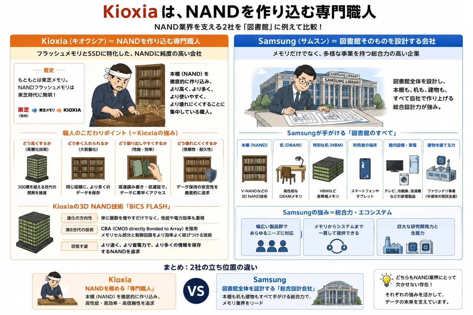 AIについて──KioxiaとSamsungから考える、半導体のもう一人の主役