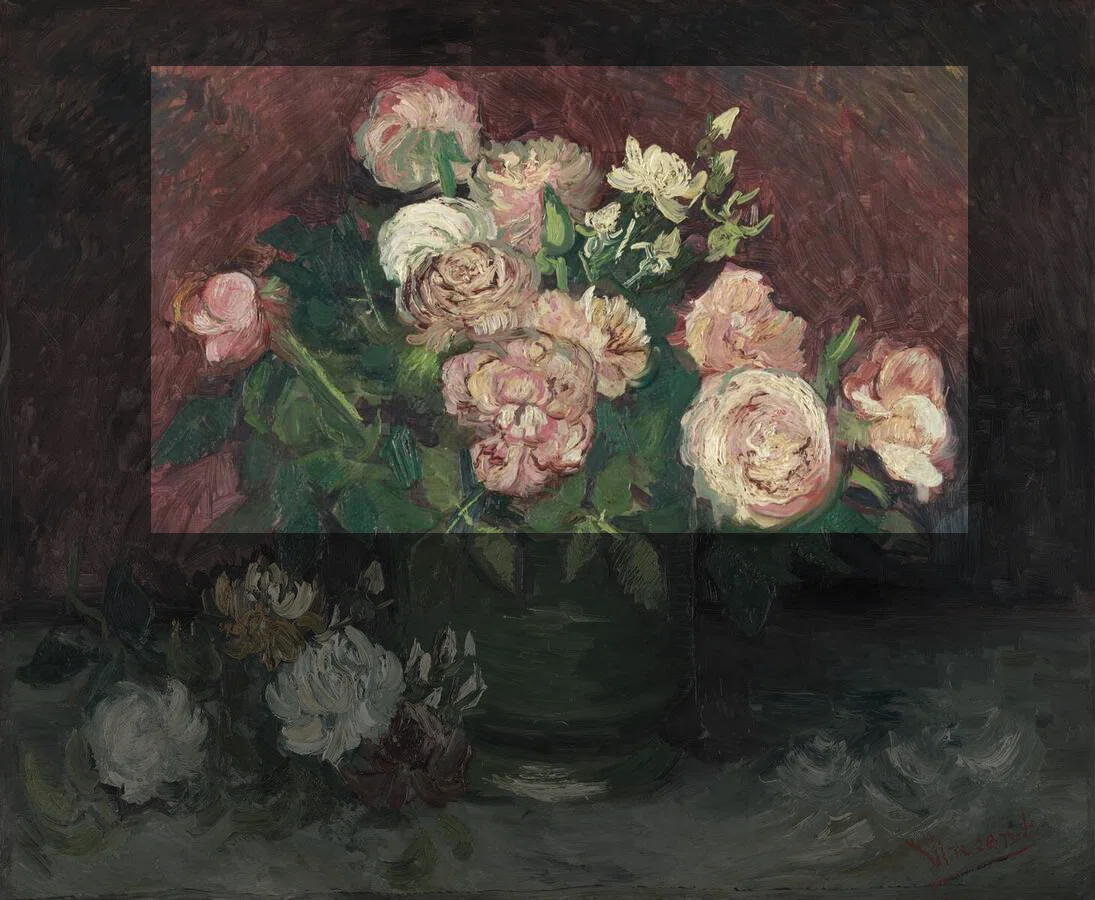 大ゴッホ展」出品作㉑ ゴッホ《バラとシャクヤク》1886年6月｜美術史
