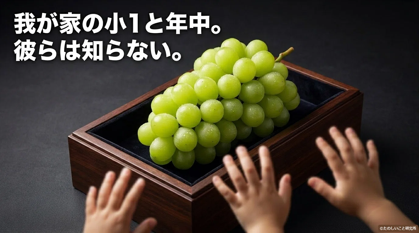 129 妻に23,000円のシャインマスカットを贈った｜たのしいこと研究所