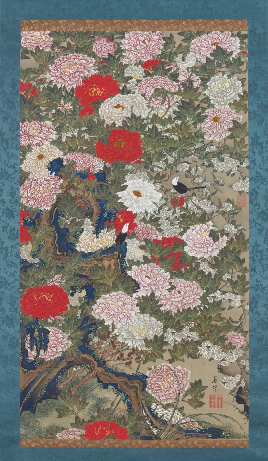 花柄のクラシックアート作品 極彩色のいのち｜若冲の『動植綵絵』を眺めながら｜くるみ｜欲望博物館
