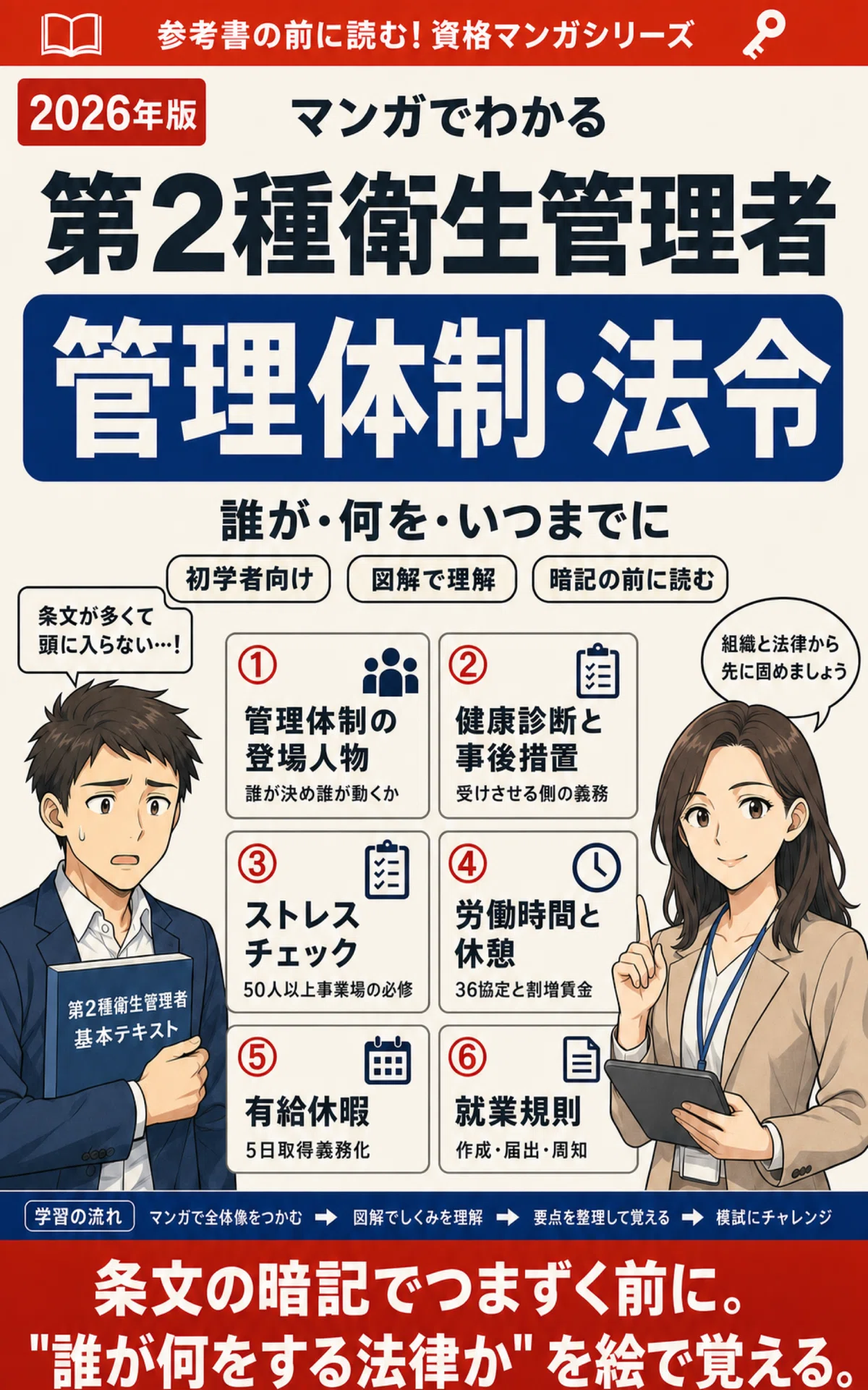 最新版｜第2種衛生管理者の独学におすすめのテキスト・参考書｜比較