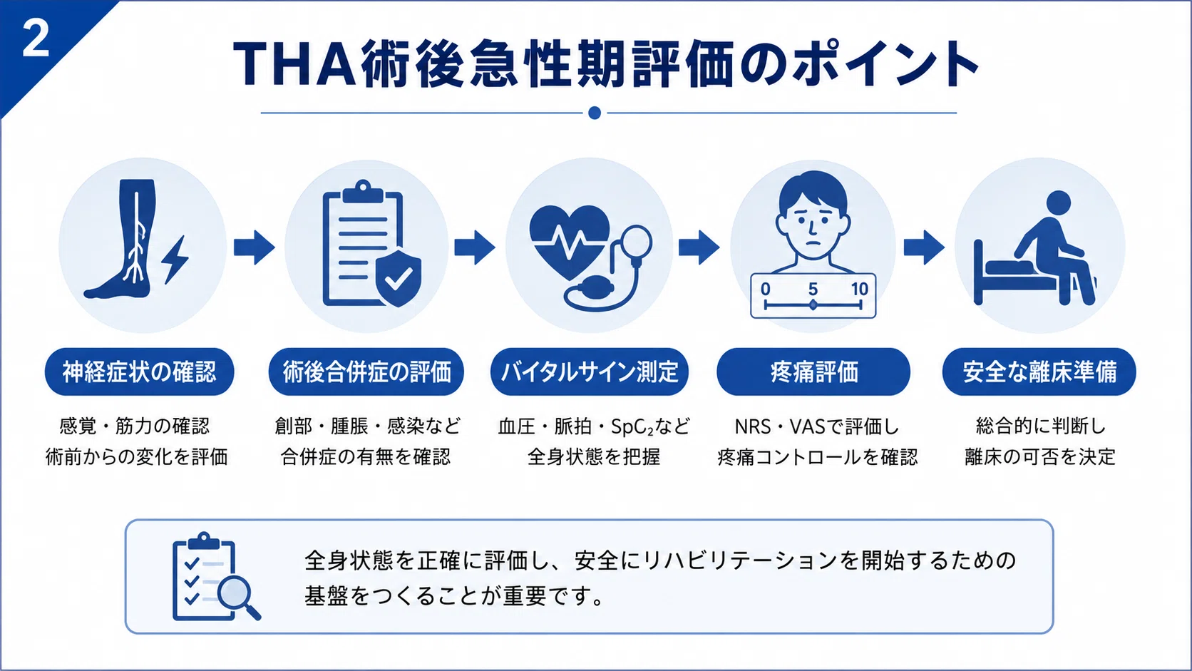 THA術後リハビリテーション完全ガイド】人工股関節全置換術後の評価