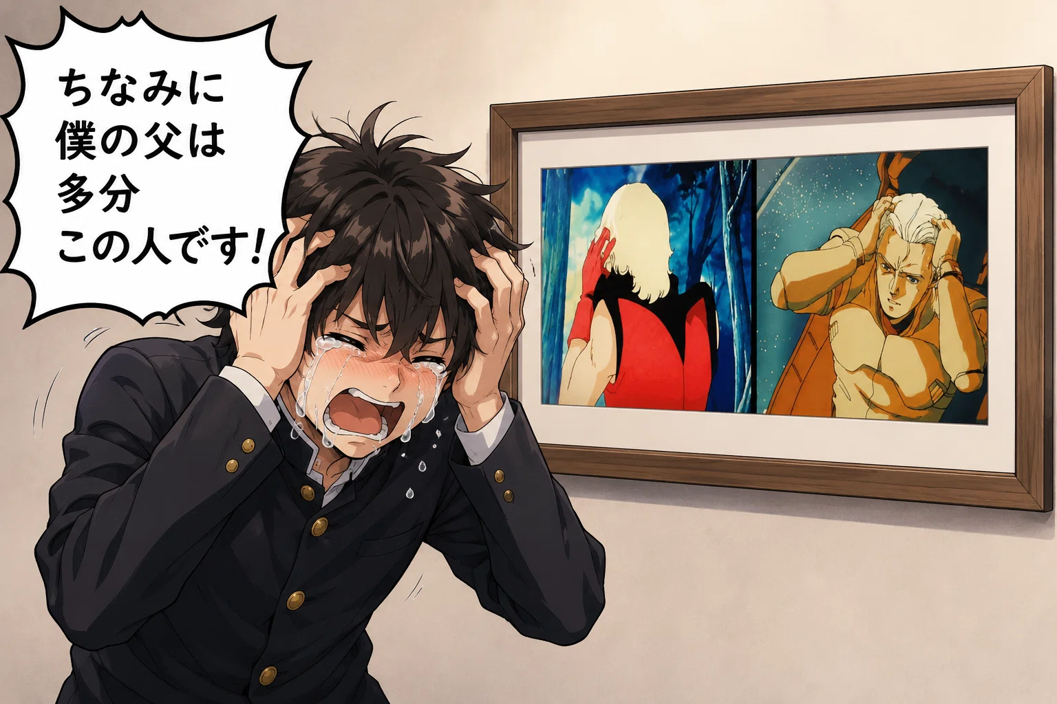 最近のAI生成画像、指を差して叫んでる絵多すぎない？…さては母ちゃん