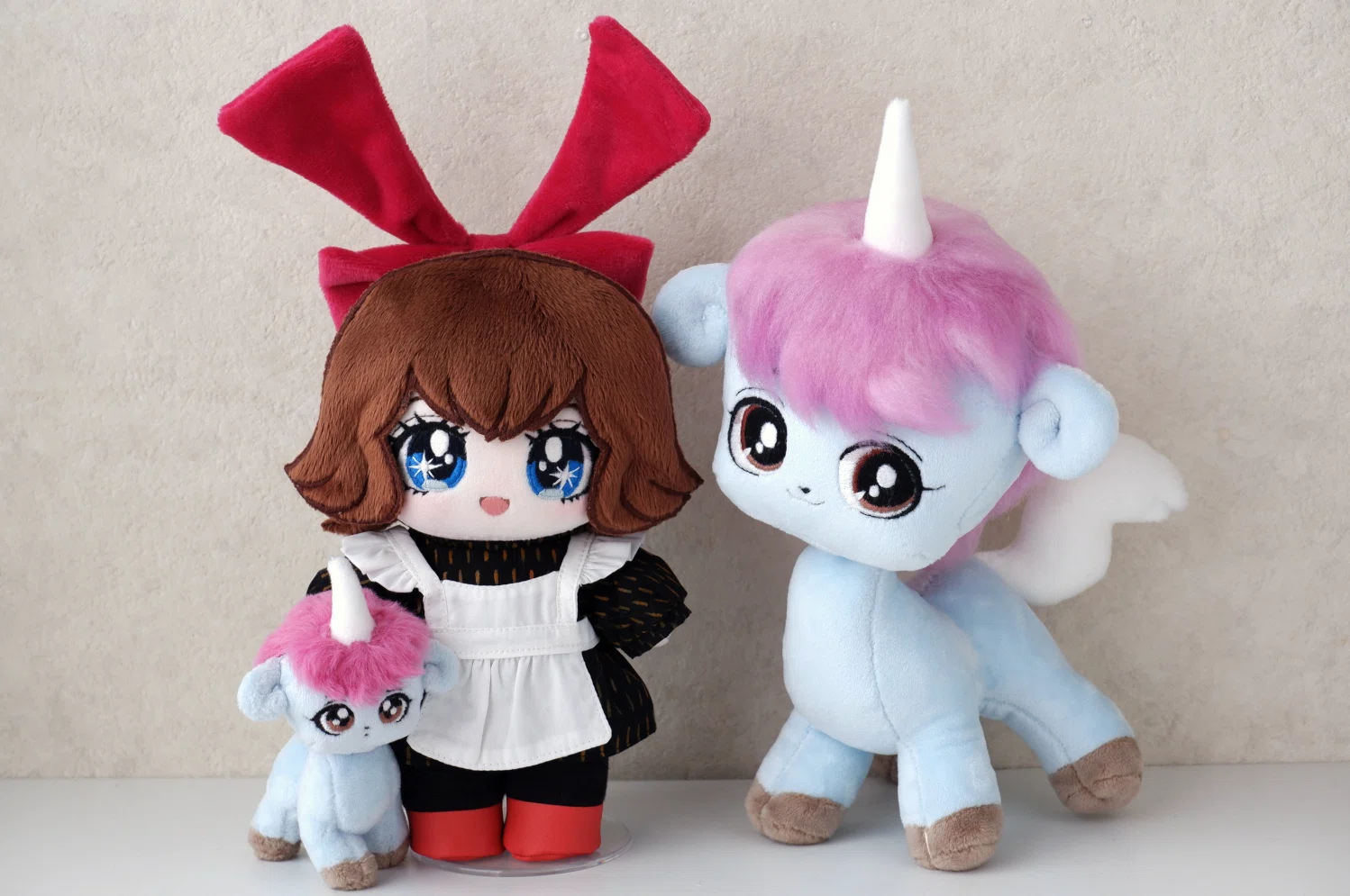 【激レア】　Wolt ぬいぐるみ　ユーホ yuho メッセージカード付き 久しぶりの二次創作ぬい｜手塚治虫「ユニコ」よりユニコとチャオ