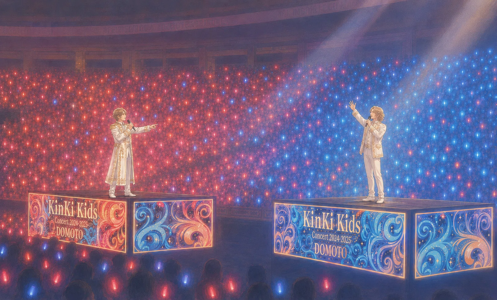 5万人の客席が赤と青に染まる瞬間。DOMOTO（KinKi）ライブの愛しい世界