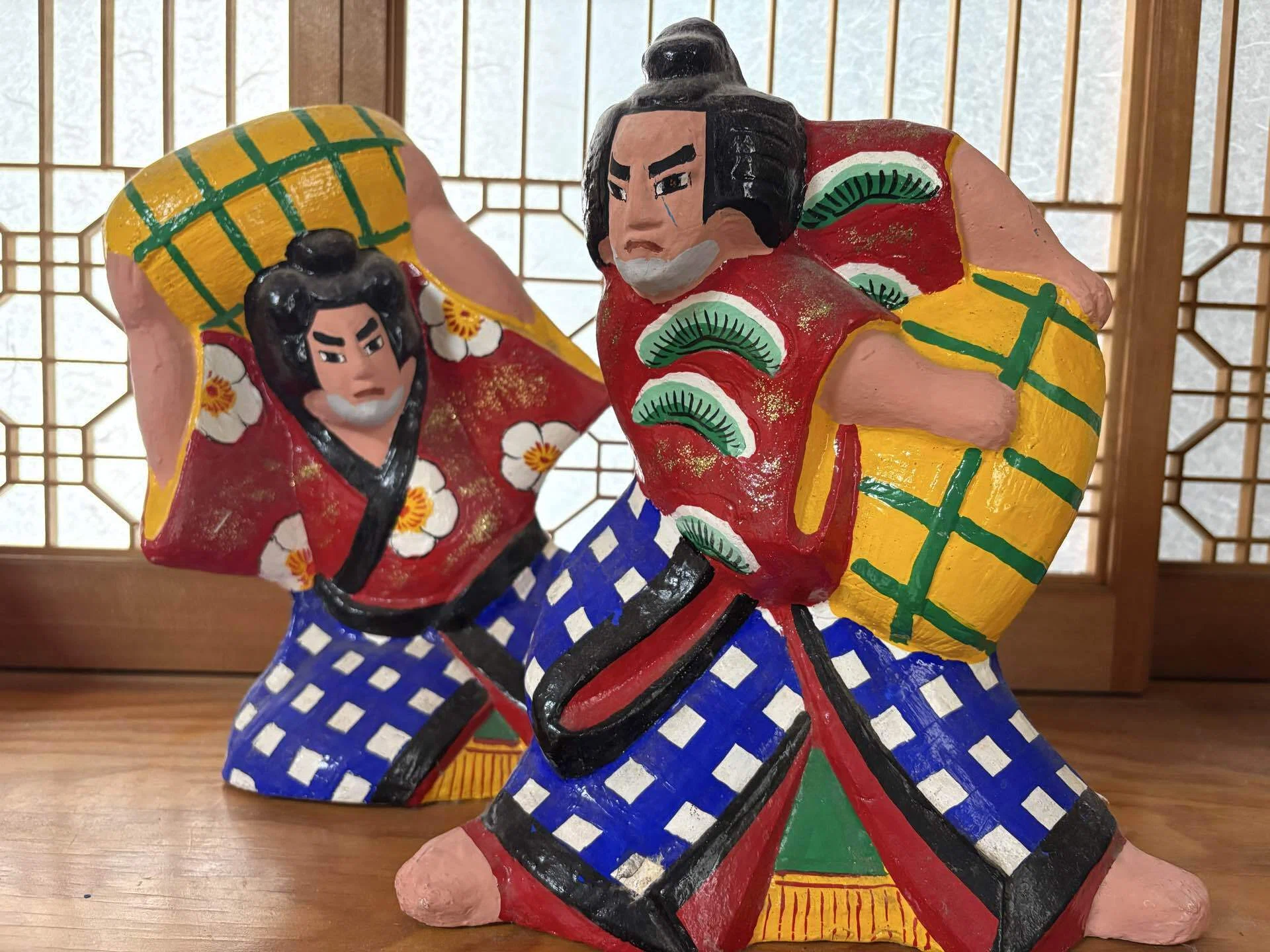 【希少】高山八郎作　三河旭土人形 Myコレクション#8高山八郎＞消えないタイムラインと、三河旭土人形の赤