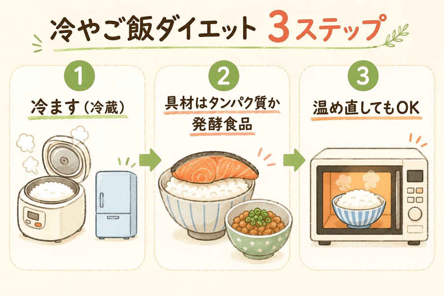 冷たい ご飯 痩せる