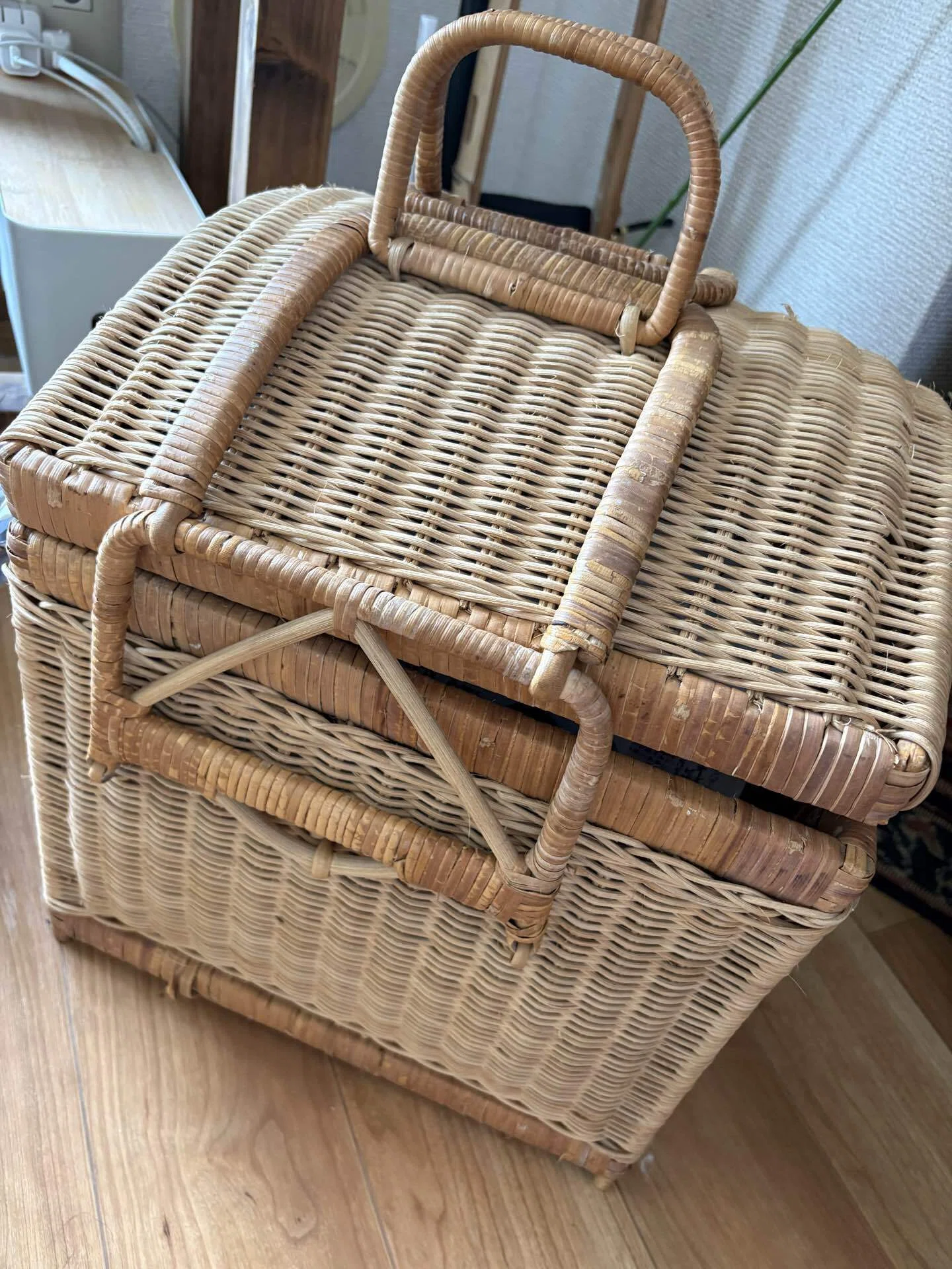 古道具と暮らす。no.2 蓋つきかごバスケット｜ちょっと温かい暮らし 