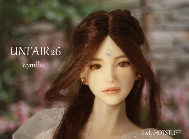 1/6カスタムドールヘッド☆UNFAIR26☆bymiho☆綺麗な花は好きですか